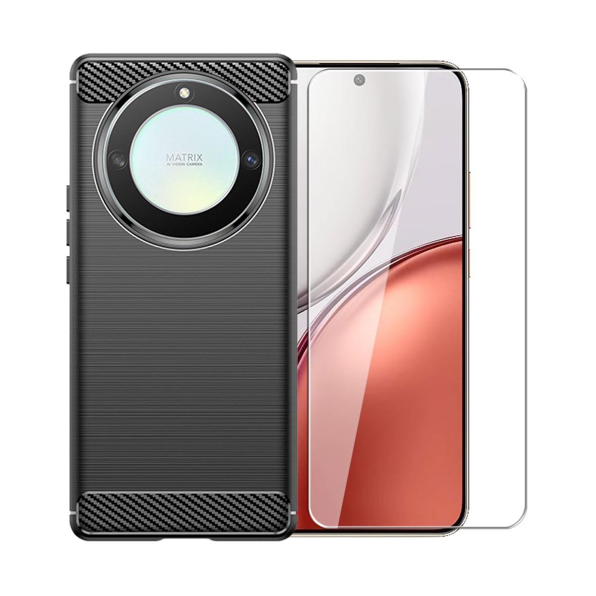 Coque Honor Magic 8 Lite absorption des chocs flexible avec film HD - 8