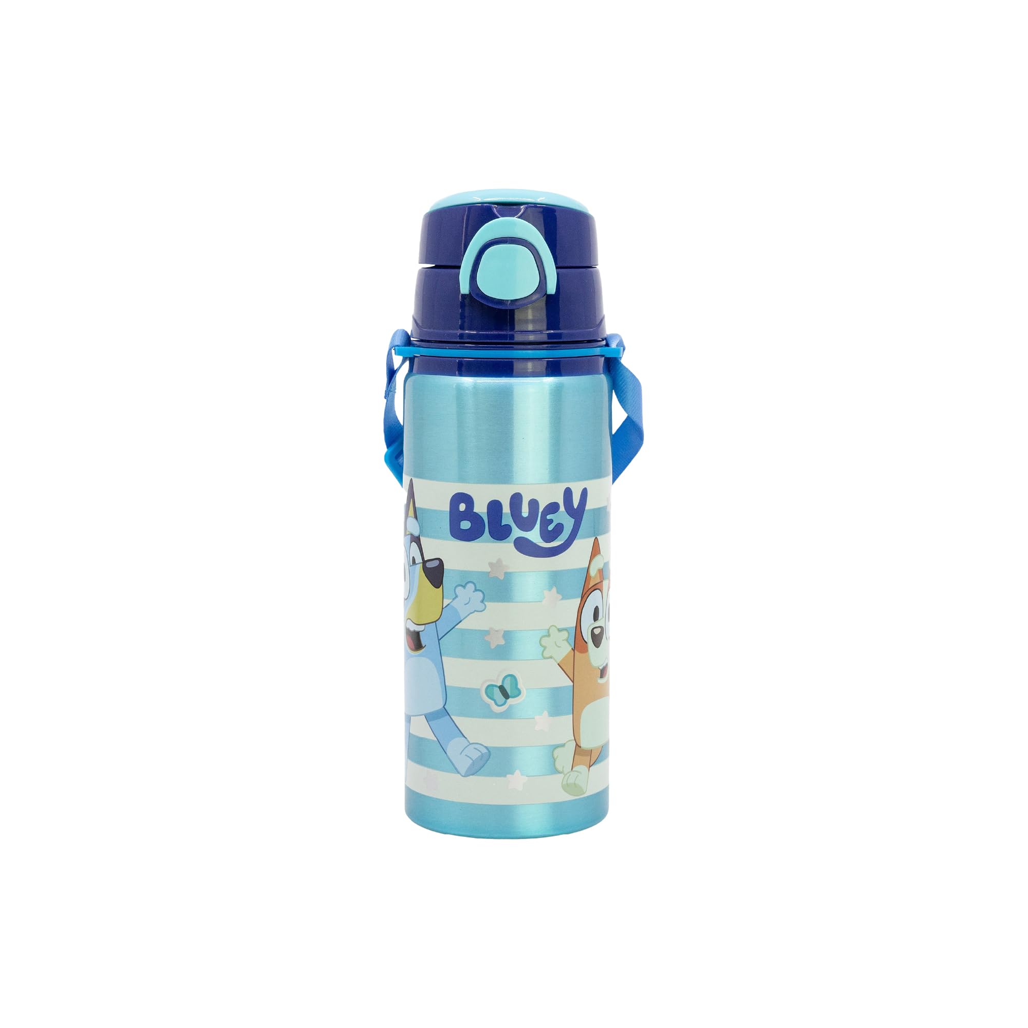 POP-UP ALUMINUM BOTTLE WITH STRAP 730 ML BLUEY