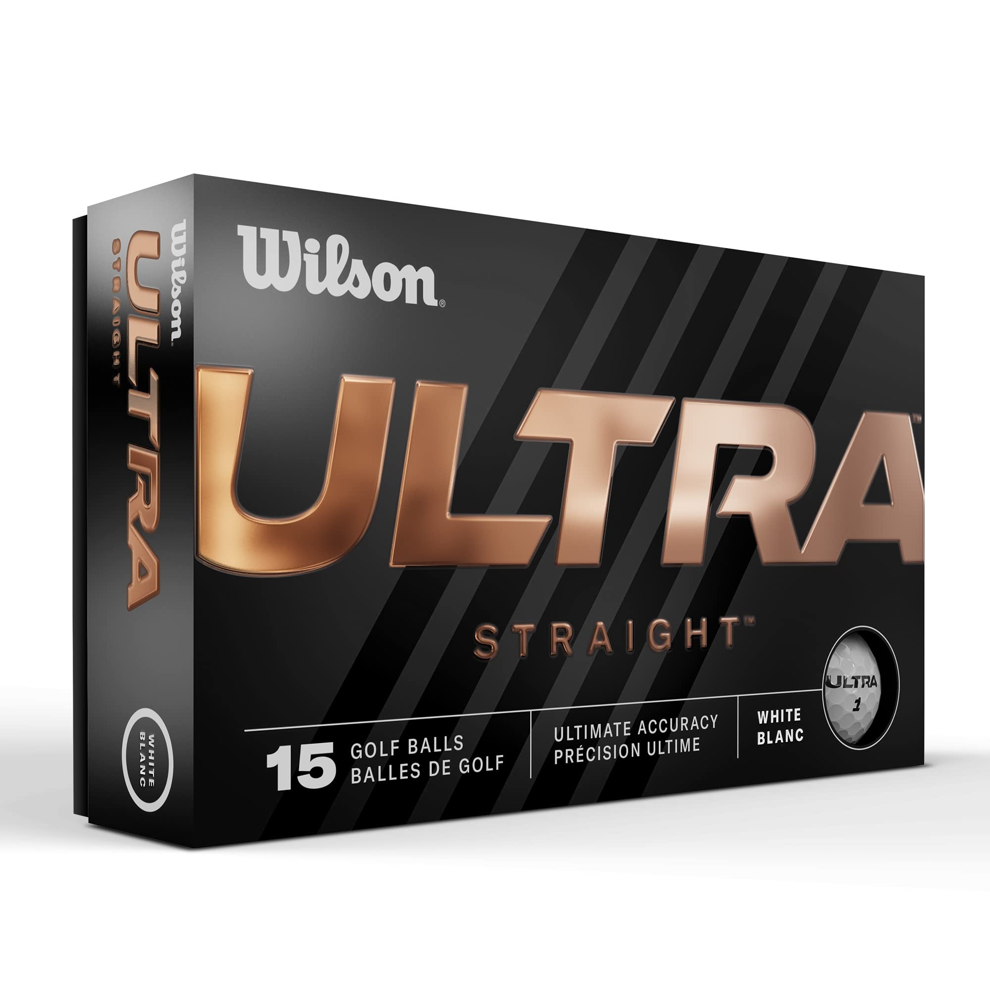 Wilson Unisex-Erwachsene Gerade Golfbälle, Weiss/opulenter Garten
