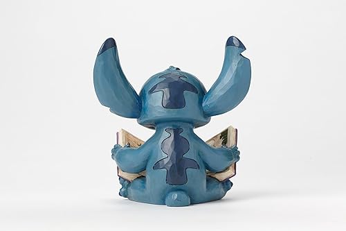 Miniatura 3 de Enesco Disney Traditions by Jim Shore - Figura de resina con piedra de libro, 5.75 pulgadas, color azul