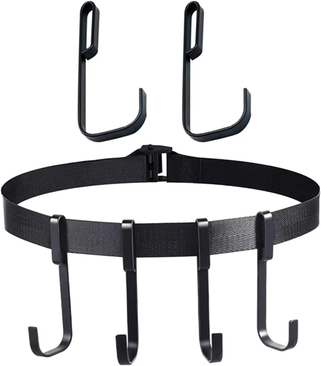 Treestand Strap Gear Hangers 5pcs Tree Stand Strap Gear Hangers Stainless Steel 6 Hooks Accessory Holder for Hunting Gears Quiver Bow for Hunting