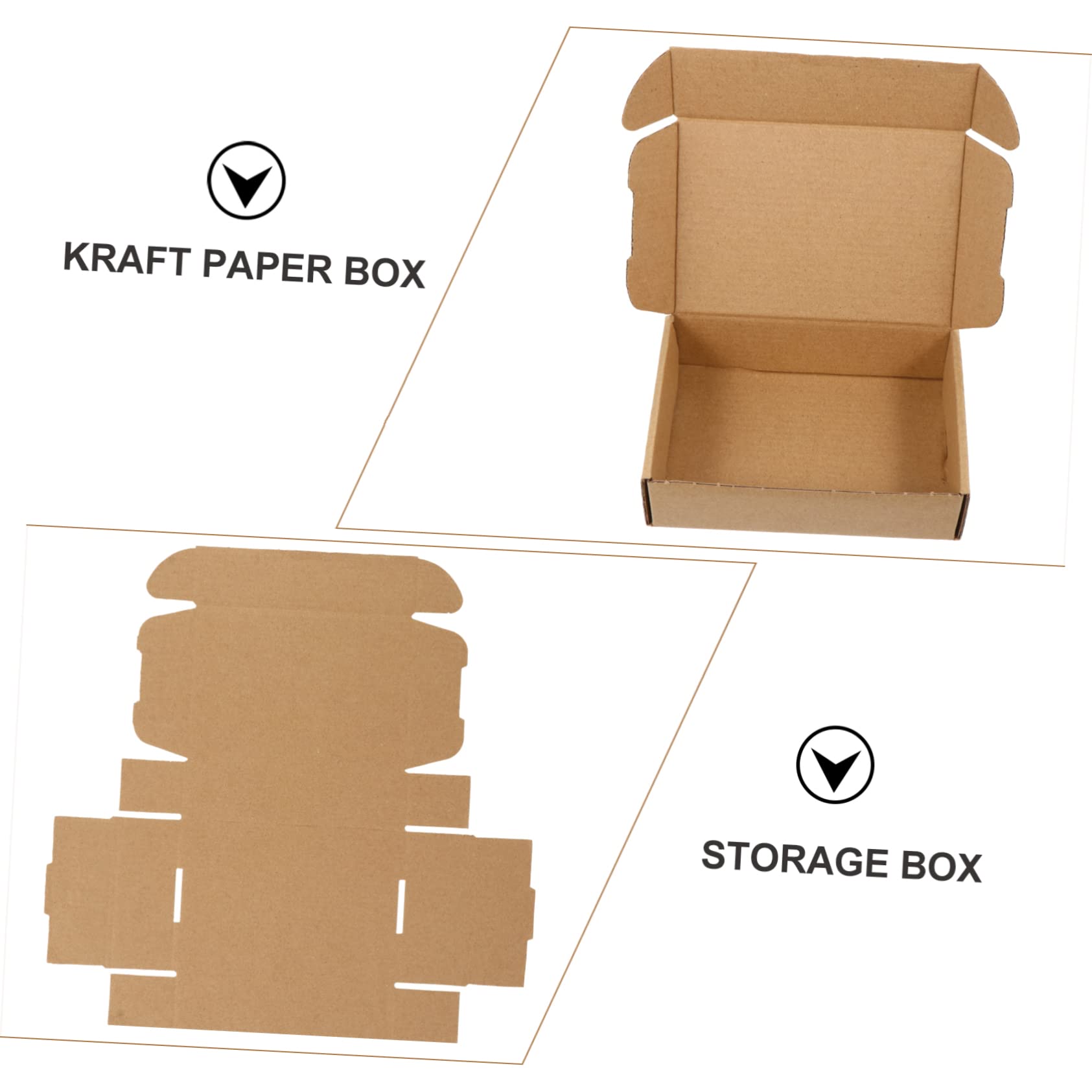 DOITOOL 50 Piezas Cajas de Cartón Ondulado para Mudanza y Almacenaje Pack de Resitentes y Reutilizables para Embalaje y Organización