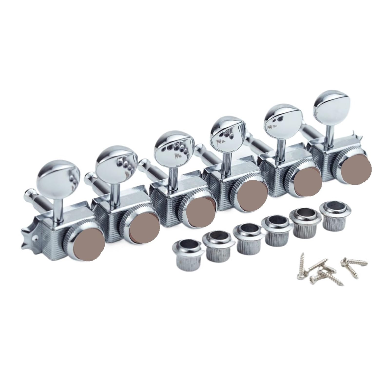 6 Stücke Gitarre Locking Tuner Chrom Metall Lock String Vintage Deluxe Stimmschlüssel Pegs Mechaniken Set for ST TL(CR)