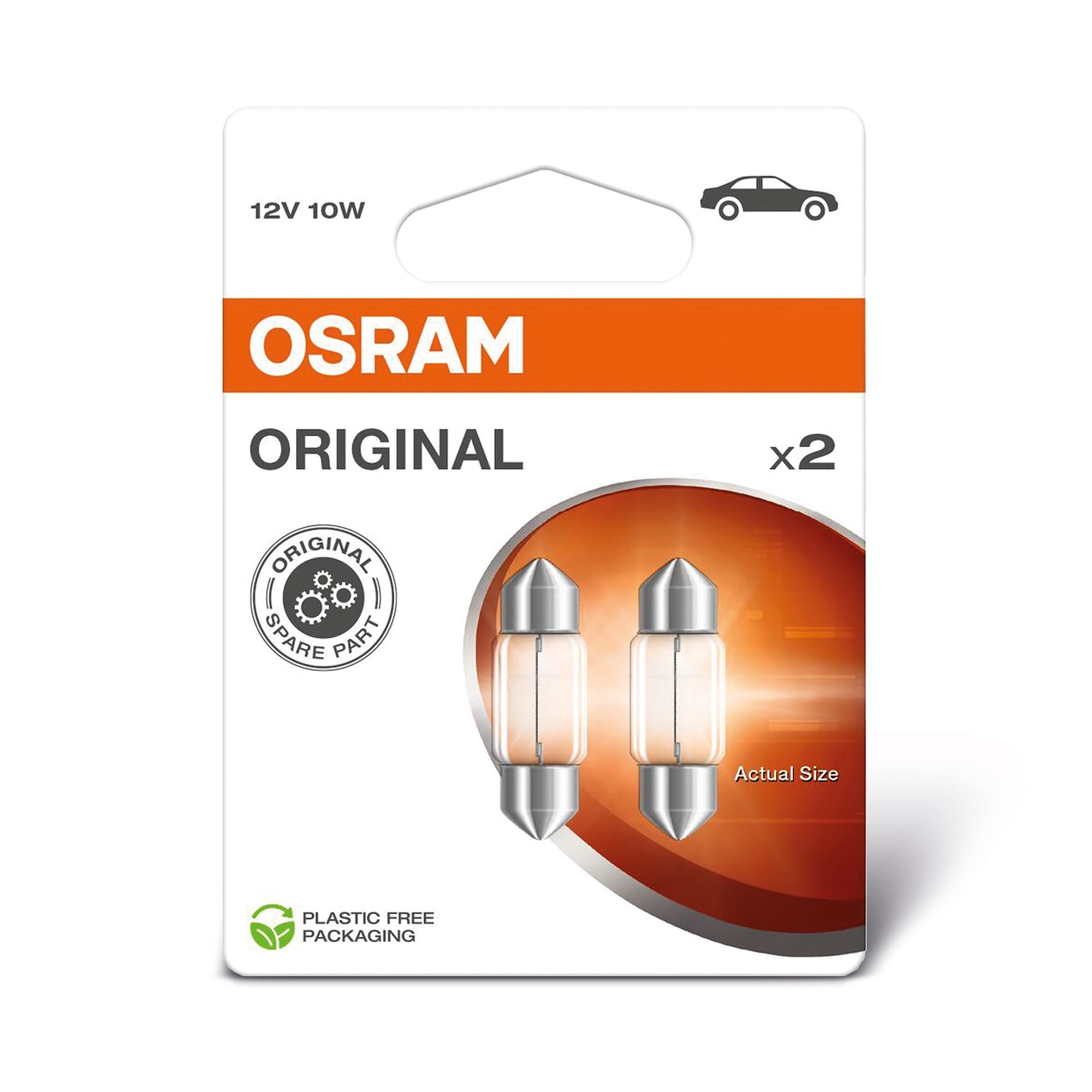 Fits OSRAM OSR6438-2BL Light bulb C10W Standard (2 pcs) 12V 10W Light ⭐UK Stock⭐