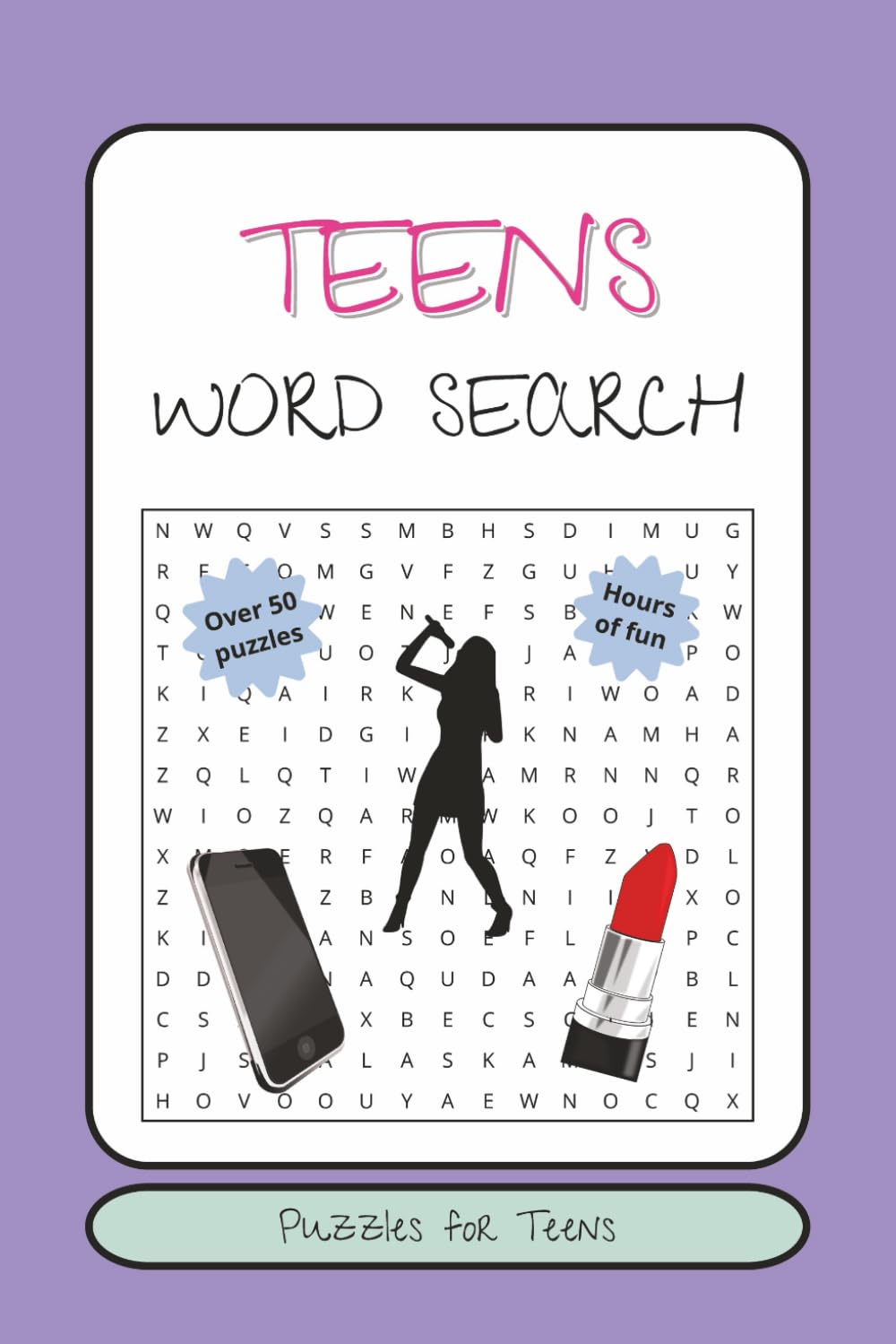 Teens Word Search Puzzle Book: Word searches with easy to read print about teens, tweens, and more │ 6x9 inches, 110 pages │ 50+ puzzles … gift for ... and free times (JC Northern Publishing)