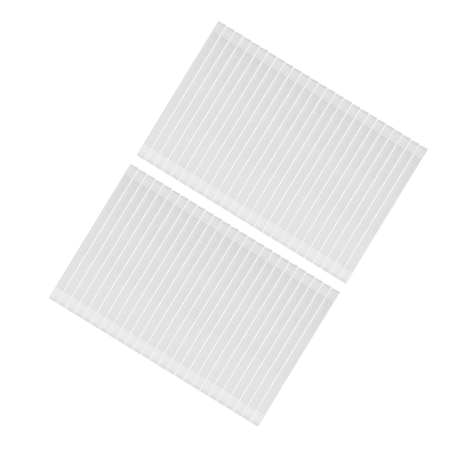 Set di 5 strisce di colla termica da 10 mm di larghezza, per rilegatura, album e libri di testo, 50 pezzi, 28,5 x 1 cm