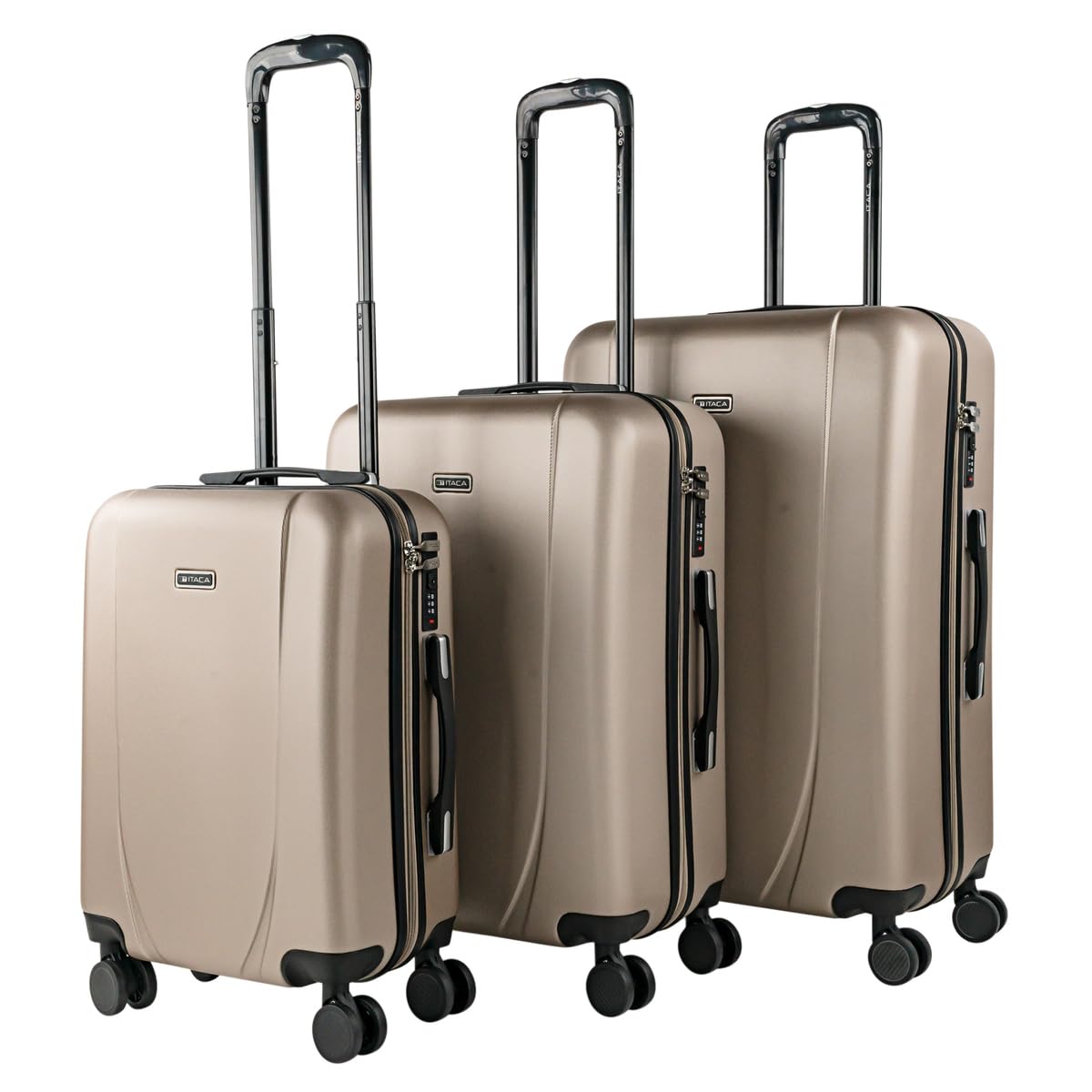 ITACA - Maleta de Cabina 55x40x20 - Maletas De Viaje Cabina Rígidas Trolley con 4 Ruedas Dobles para Avion Ligera Equipaje De Mano Candado de Combinación. Compatible Ryanair, Verde Menta — view 39