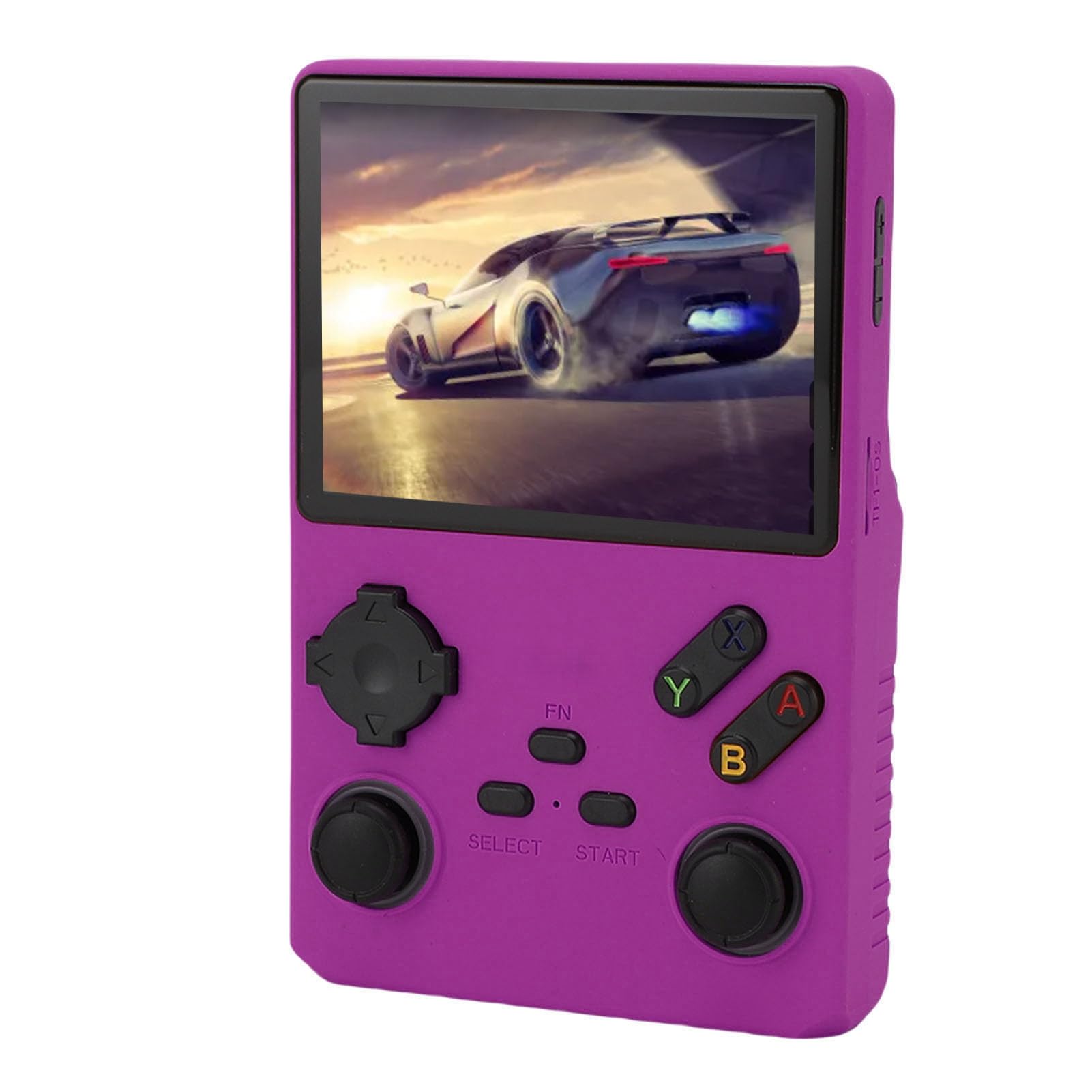 Sxhlseller Console di Gioco Portatile retrò, Schermo da 3,5 Pollici con Risoluzione 640x480, Chip Quad Core RK3326, Scheda di Memoria da 256 GB, 35000 Giochi, unità di Gioco Portatile Viola (PURPLE)