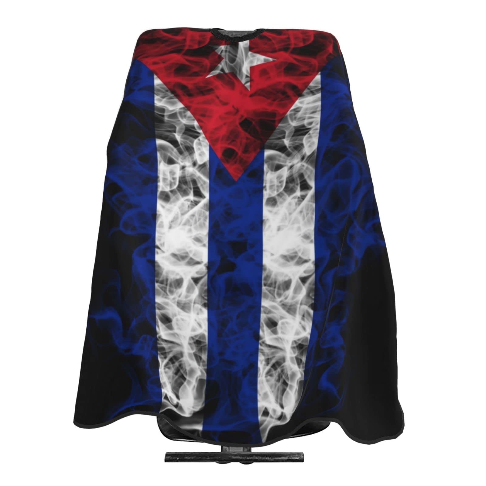 Cuba Cuban Flag Salon Barber Cape For Men/Women - Professional Hairdressing Waterproof Hair Cutting Cape With Adjustable Snap Closure-Haircut Apron