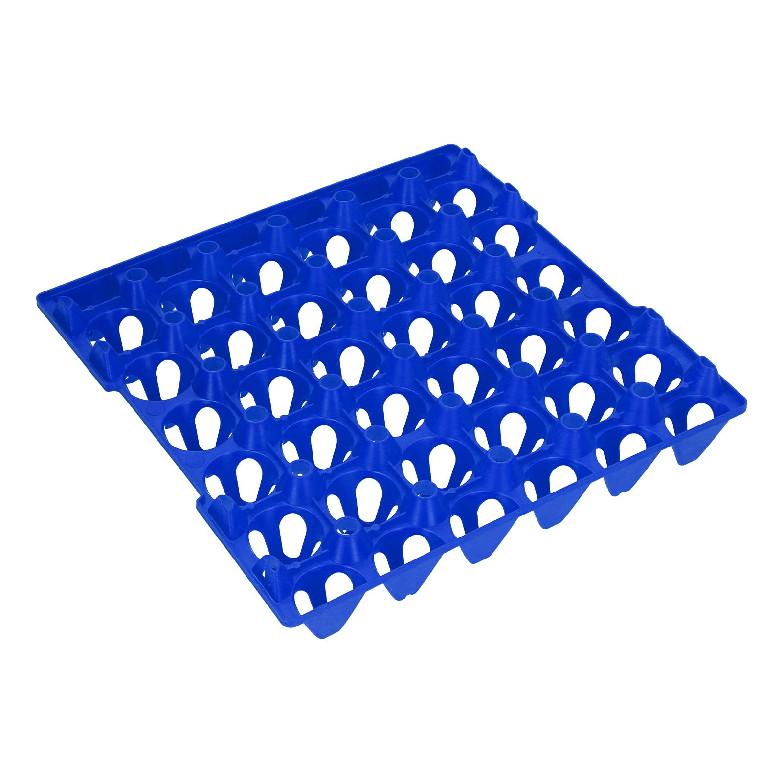 Boîte à Œufs en Plastique Empilable – Lot de 5 Plateaux Plats avec 30 Alvéoles Chaque – Résistant et Pratique pour le Stockage et le Transport des Œufs