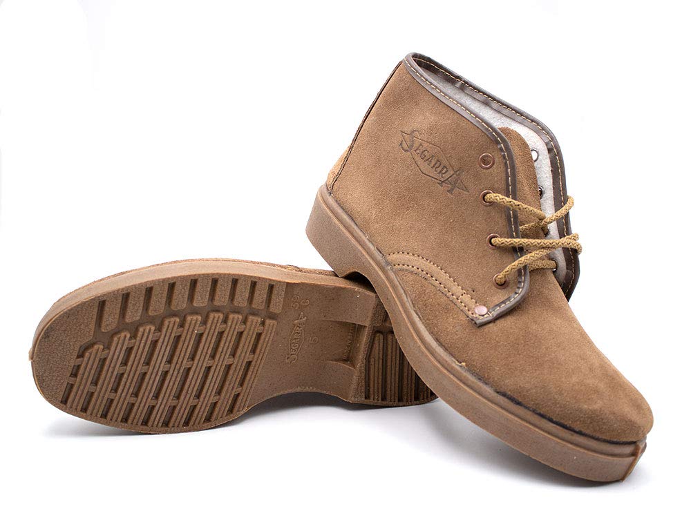 SEGARRA - Botas de campo con cordones y suela de goma,tallas grandes,piel, para: Hombre