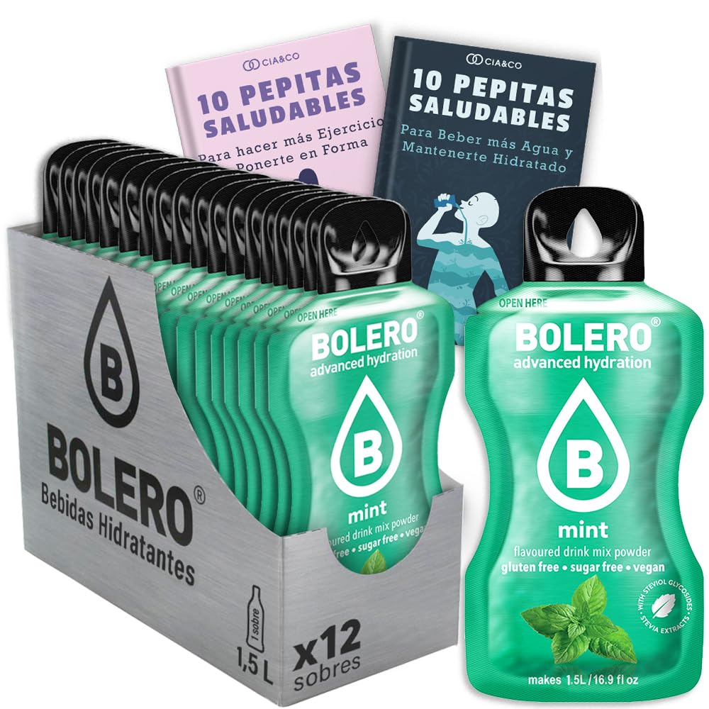 24 x Bebida Bolero COLA Hidratante Sin Azucar (24x9 grs) + 30 Pepitas Saludables para una vida más sana by Cia&Co — view 173