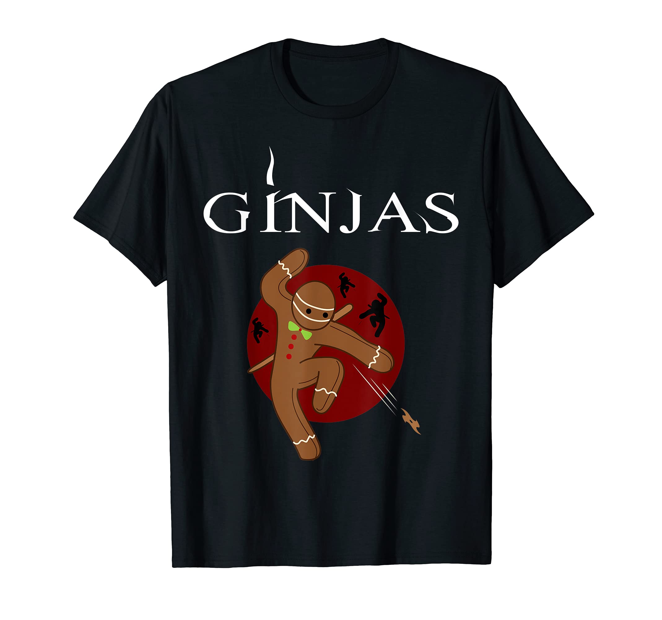 Ginjas Gingerbread Ninjas Funny Christmas T-Shirt
