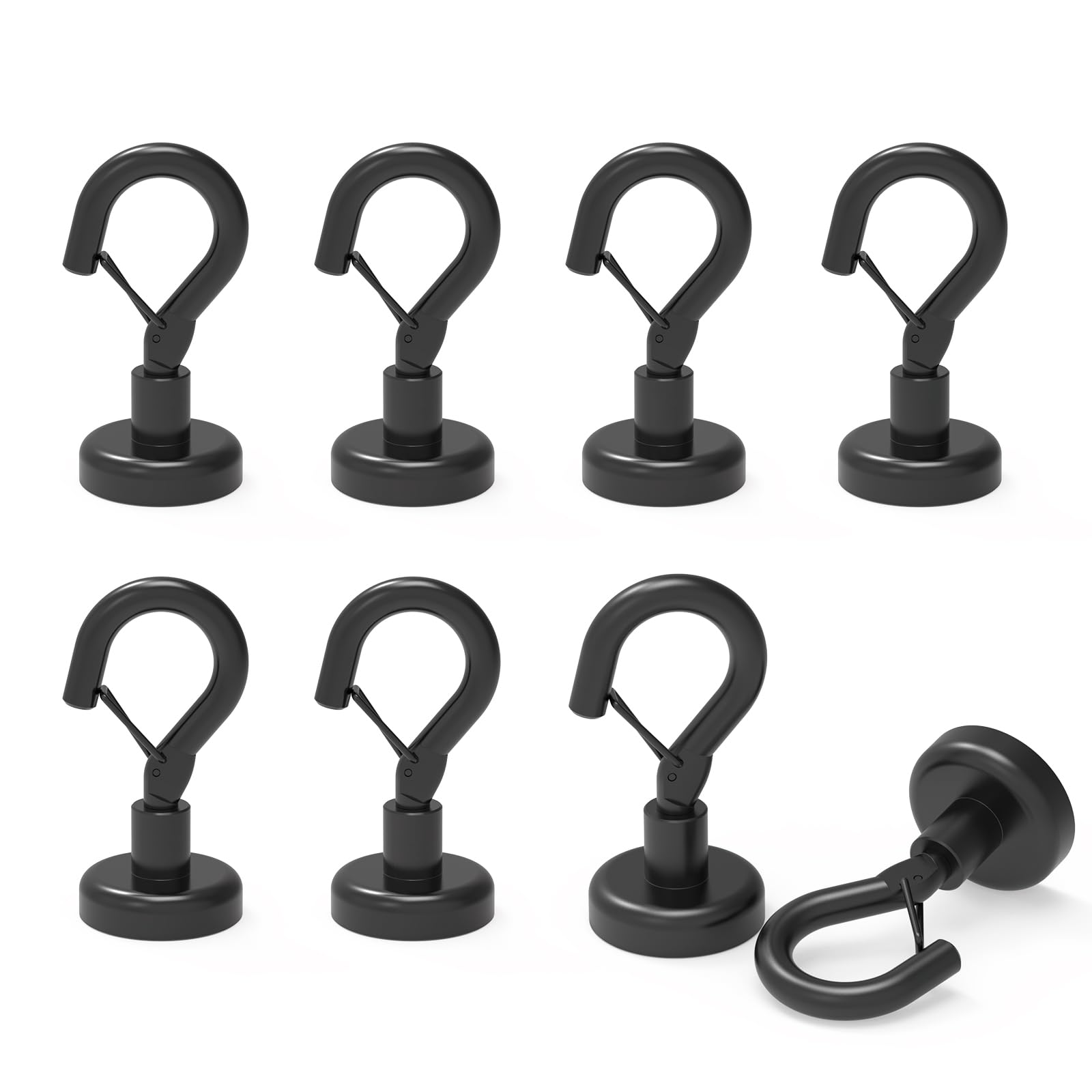 Ant Mag Magnetic Hooks Heavy Duty 22LBS Strong Magnet Snap Hooks 8 Pack — Amazon image 15