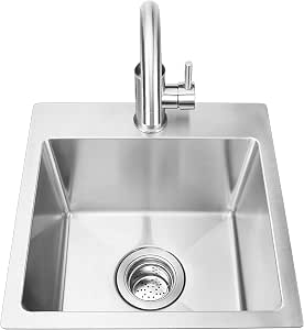 Bull Outdoor Products 18" Stainless Steel Sink & Faucet All-In-One Kit
