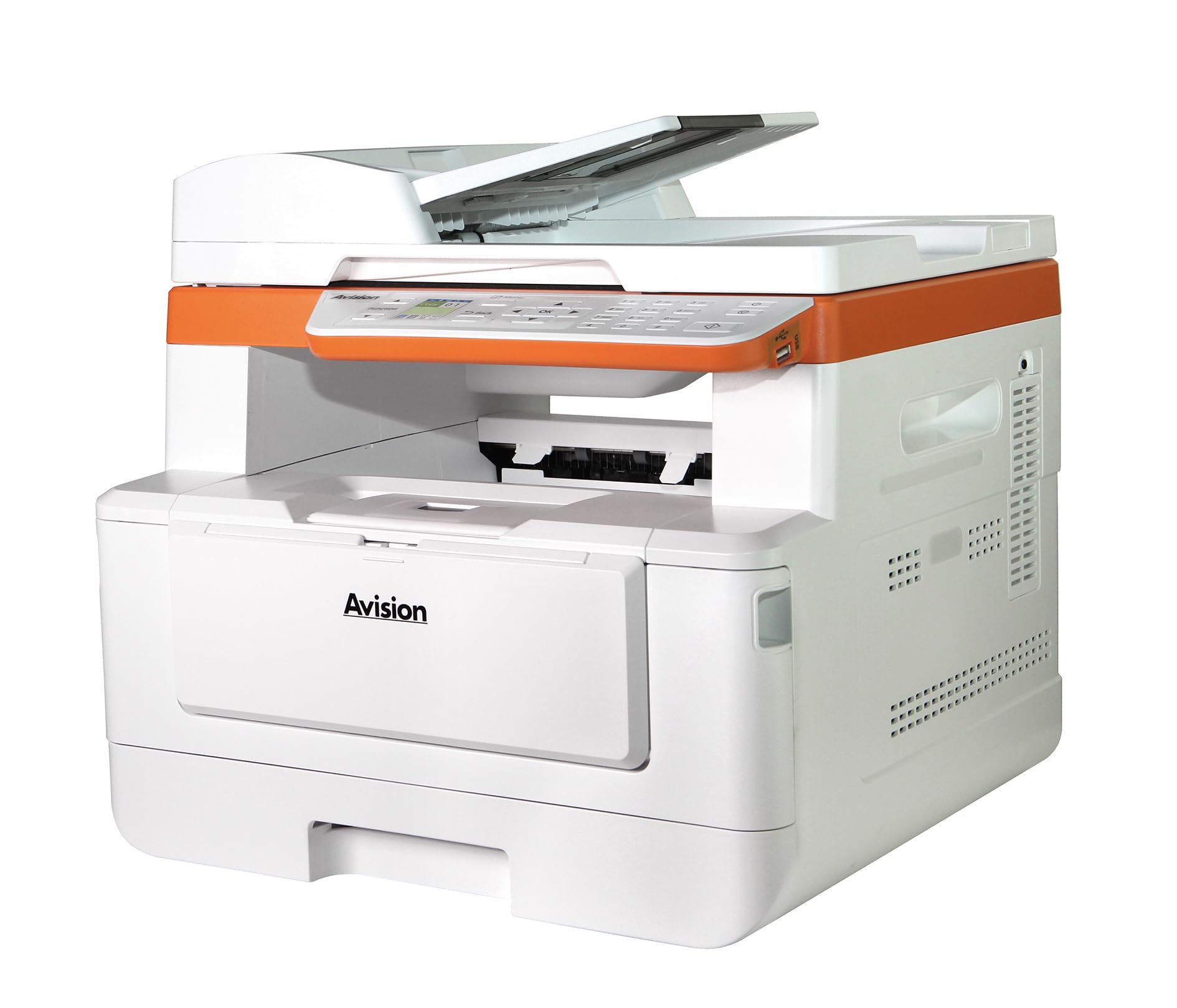 Avision AM40Q MFP A4 Multifunktionsdrucker, Schwarzweiß Laser Drucker, Scanner, Kopierer, USB, LAN, WLAN, Airprint Mobiles Drucken Windows 7 bis 11, MacOS10.9 (Download)