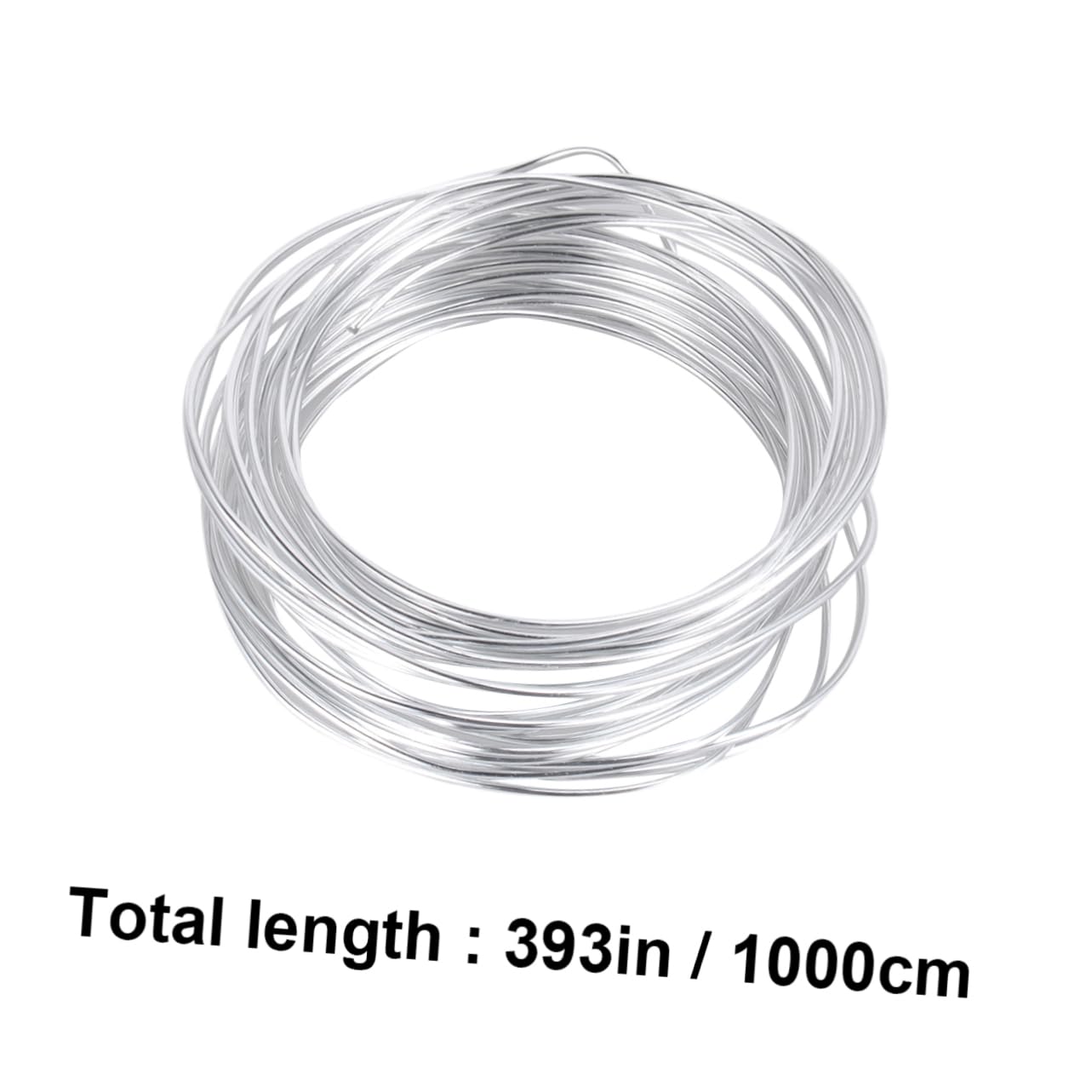 NUOBESTY 3pezzi Filo Alluminio Flessibile Per Creazione Di Scheletri e Modelli Metri Argento Accessorio Per Lavori Manuali e Modellismo Fai Da Te