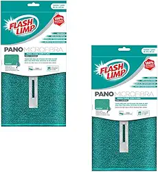 Kit com 2 Pano Microfibra para Chão com Furo 50x60 Flash Limp FLP6735