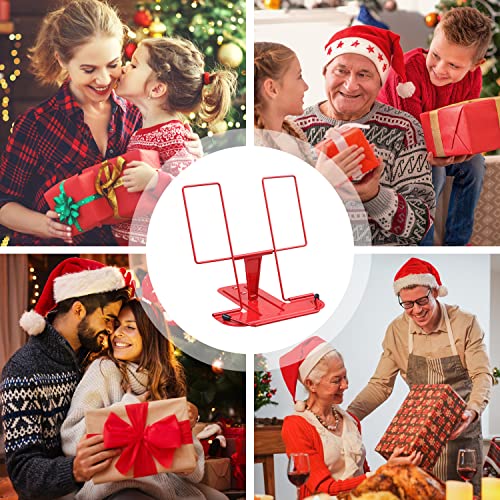 image for MSDADA Metal Book Stand for Desk, Adjustable Reading Rest Book Holder,