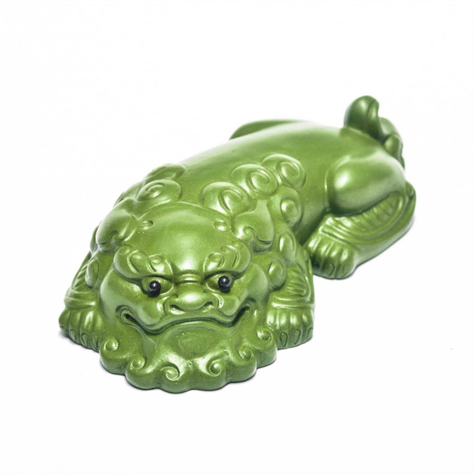 1 Pièce De Thé D'argile Violette De Style Chinois Pour Animaux De Compagnie Décoration Créative En Forme De Vache Plateau à Thé Exquis Sculpture Faite à La Main Thé Animal De Compagnie