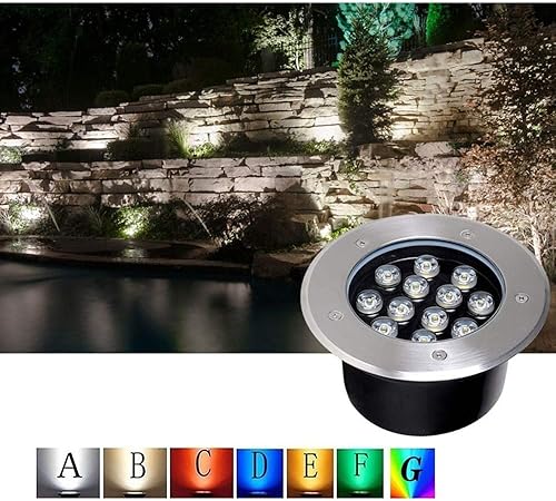 Miniatura 2 de Base de iluminación de paisaje acero inoxidable duradero integrado IP67 impermeable para exteriores compatible con luces de suelo con cable de 110