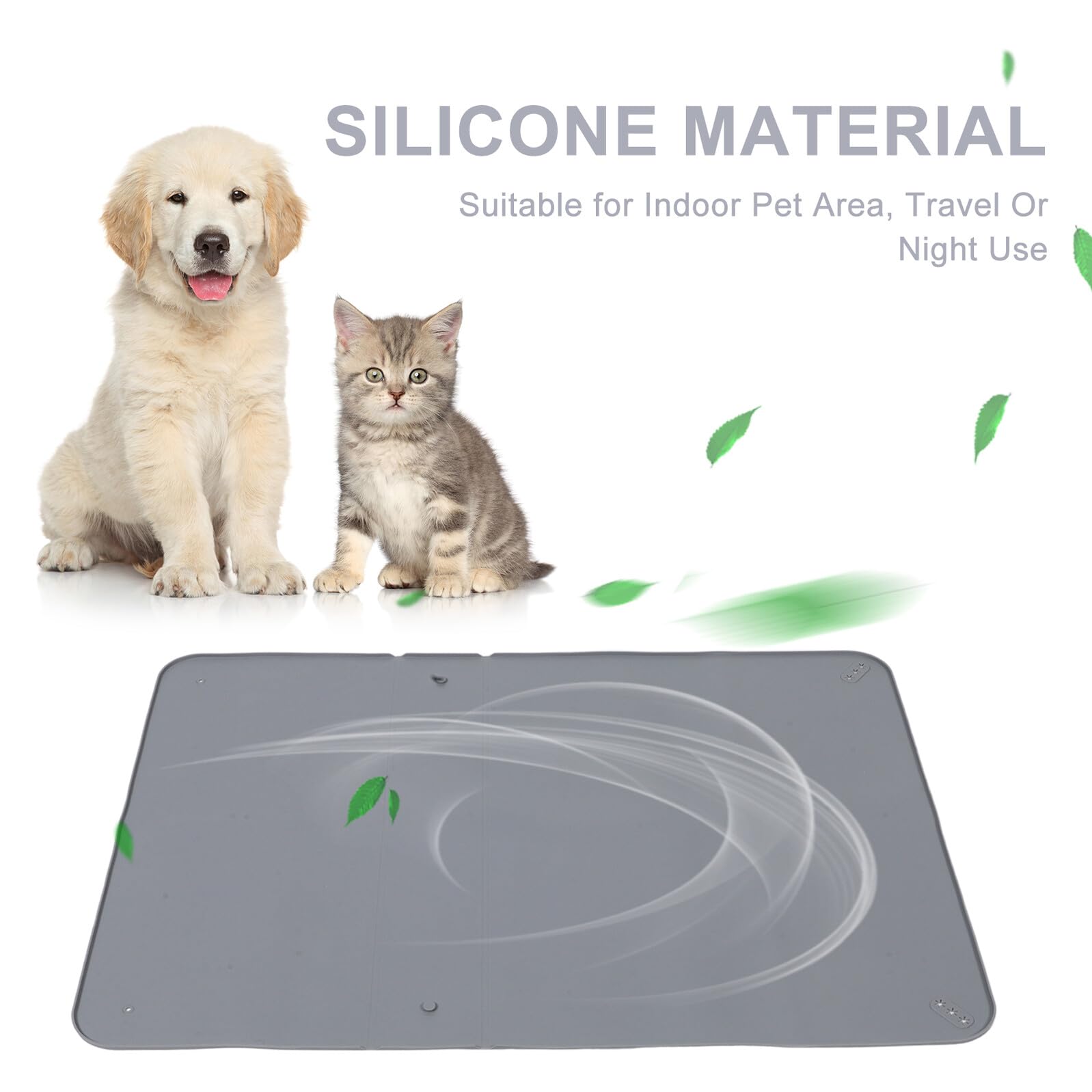 Almohadilla para Orinar para Mascotas de Silicona con Ventosas | 1 Pieza, Antideslizante y Plegable, para Viaje y Exterior, Protección Eficaz para Entrenamiento