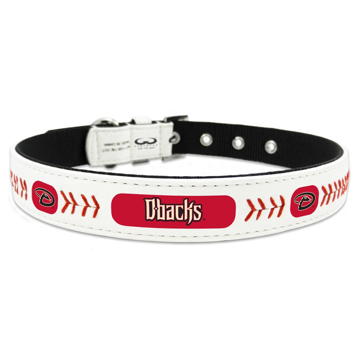 MLB Classic Leather Baseball Dog Collar