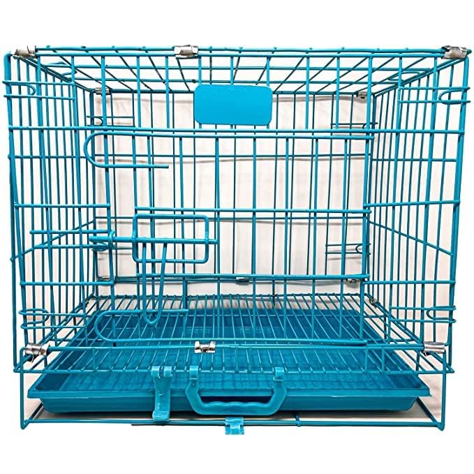 Image of Dog Trust Dog cage Double Door with Removable Tray (30 inch Purple cage)