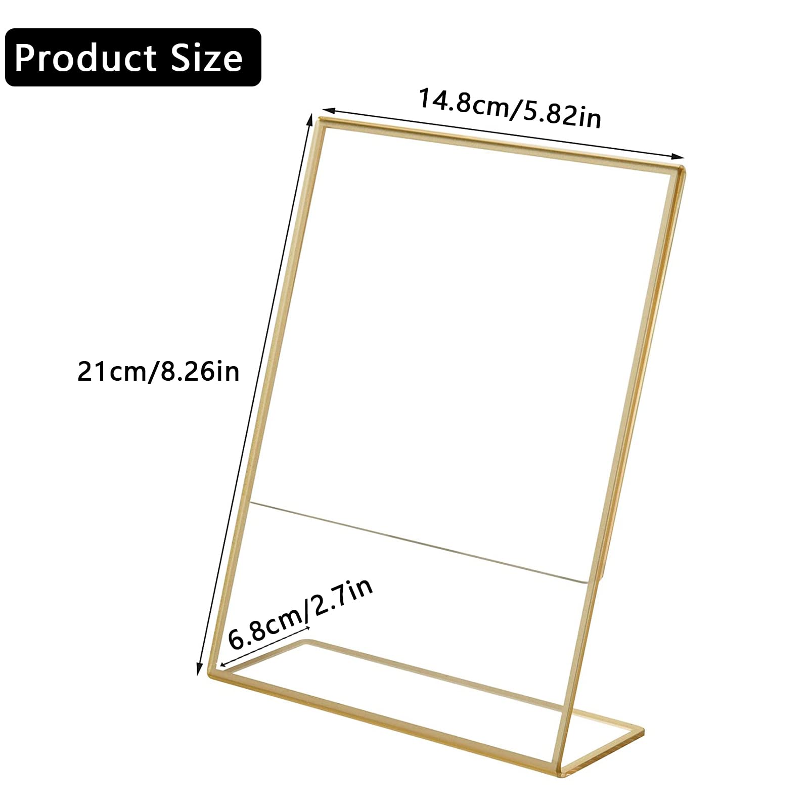 Espositori Da Tavolo In Plexiglass Trasparente A5 - 6 Pezzi, Per Poster E Avvisi - Foto 2