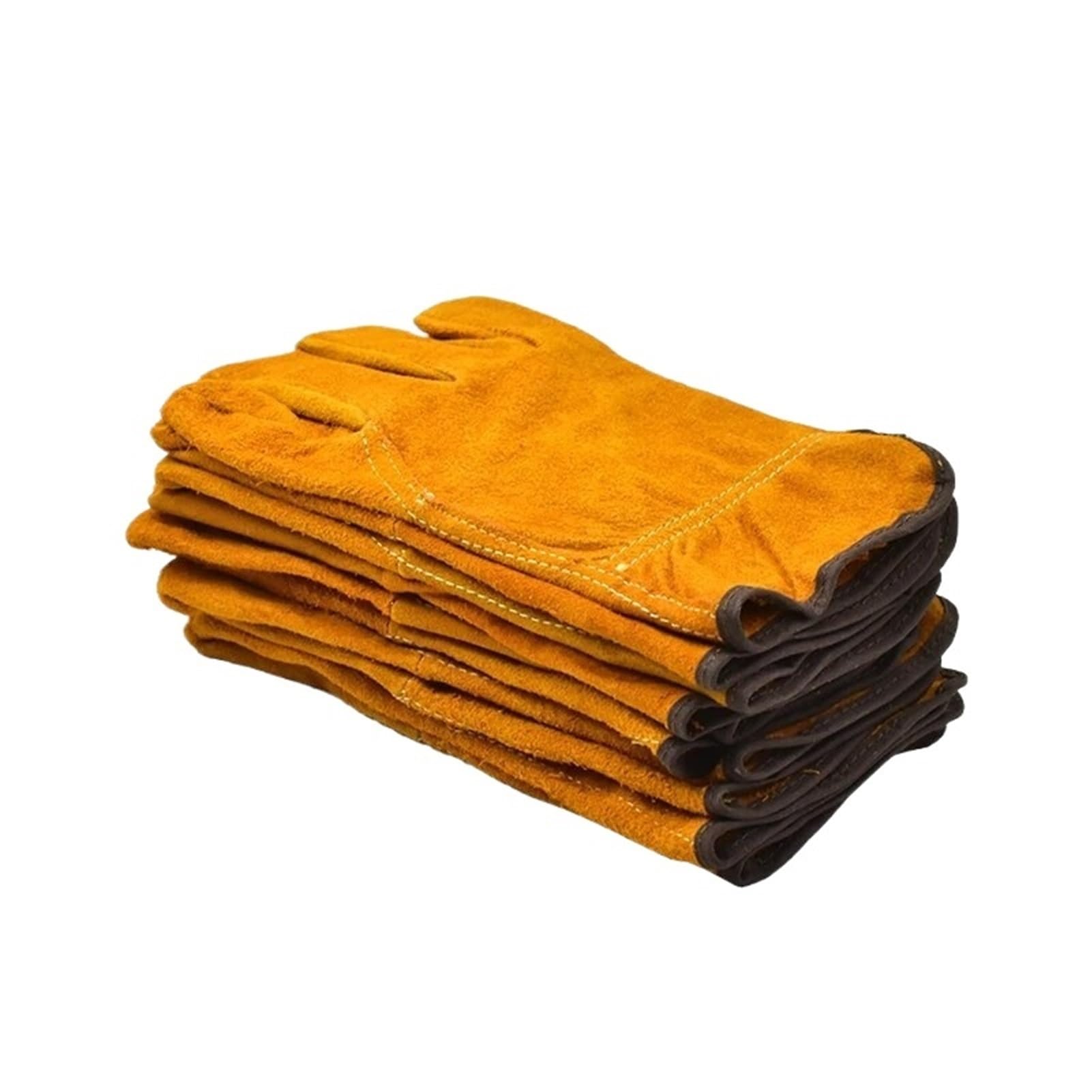 Gants De Travail en Cuir Souple, 3/5/10 Paires, Protection for Le Soudage, Durables Et Isolés for Diverses Tâches(5pairs)