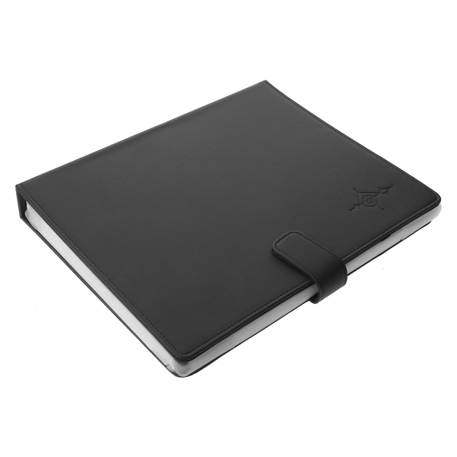 Toyvian Carpeta de Partituras para Guitarra y Piano, Cuero Sintético Negro, 30 Páginas con Secuencia Numerada, Organizador de Música para Músicos y Orquesta, Protectores de Partituras