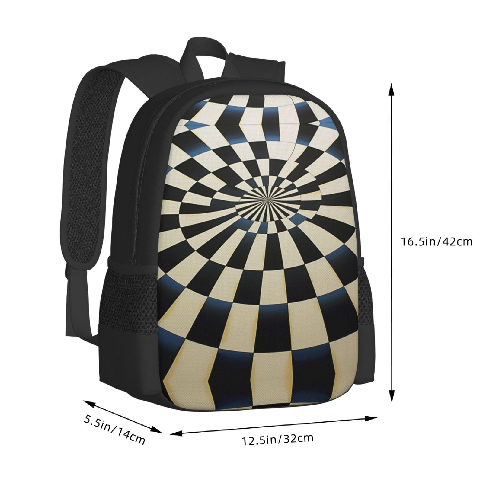 Alert Skunk Plecak Unisex 15,6 cala Laptop Czarny Oxford Plecak