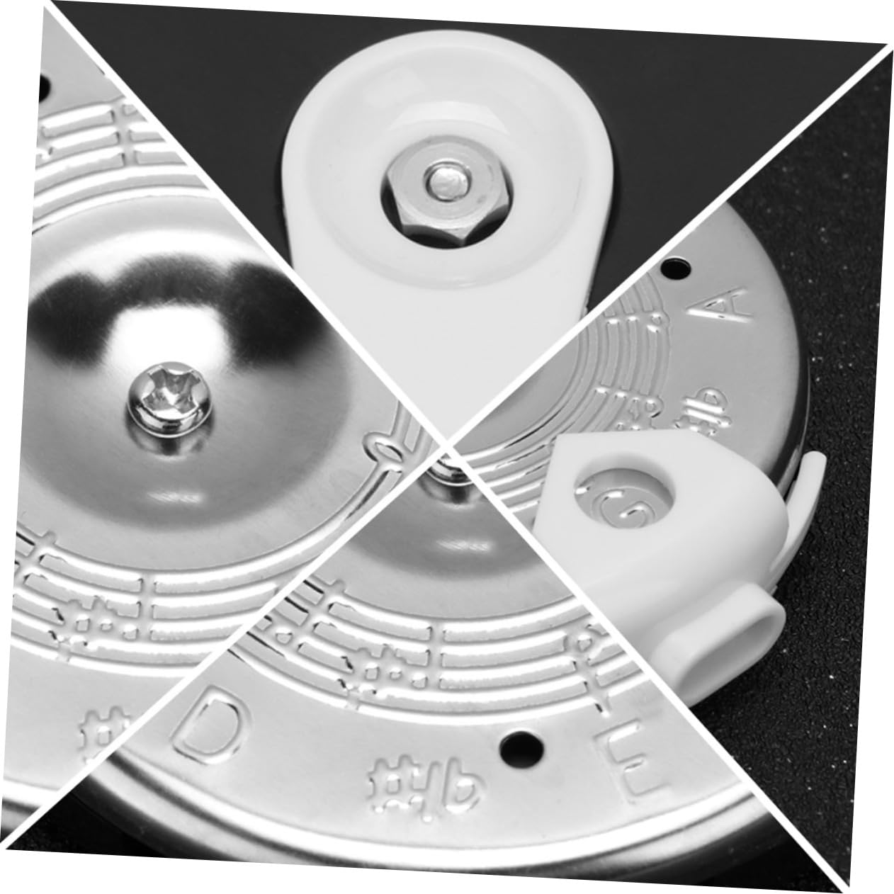 Abaodam 3 Set Di Accordatori Per Chitarra Violino Basso 13 Toni Strumento Portatile 2 Pezzi * 3
