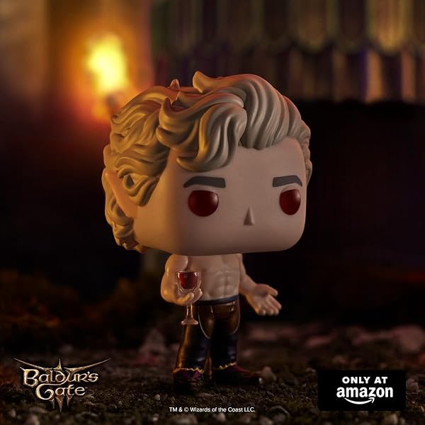 Funko Pop! Games: Baldur's Gate 3 - Shirtless Astarion - Esclusiva Amazon - Figura in Vinile da Collezione - Idea Regalo - Merchandising Ufficiale - Giocattoli per Bambini e Adulti - Video Games Fans - 3