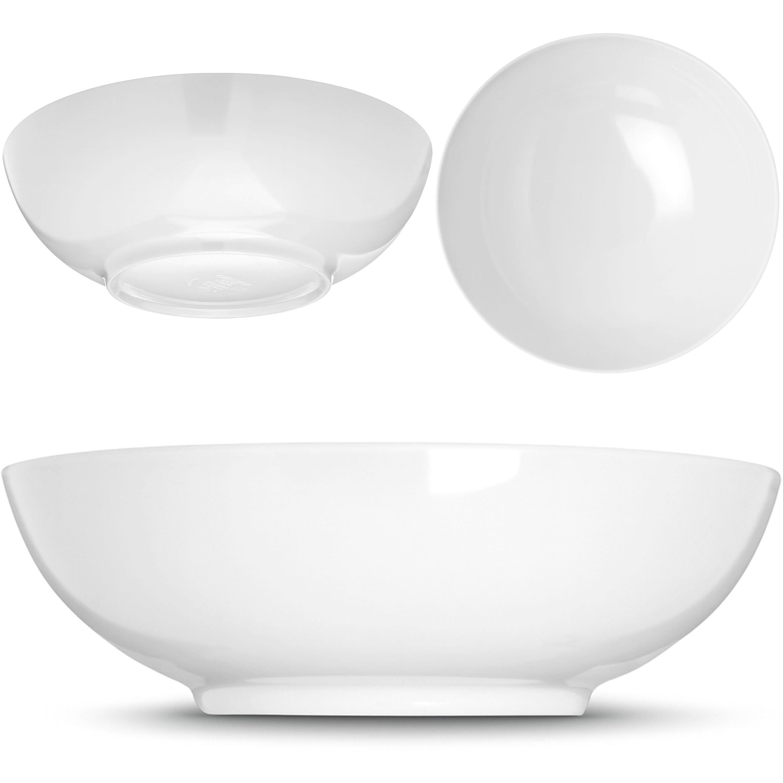 Carlisle 4381302 Epicure Saladier/bol De Service En Mélamine, 40 Oz Blanc Lot De 12