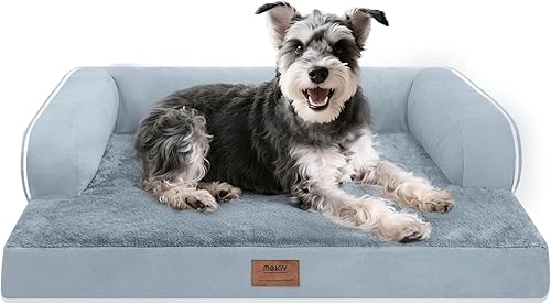 Miniatura 1 de Cama ortopédica impermeable para perros pequeños, cama para perros de tamaño mediano, cómoda cama para mascotas y gatos con lados, funda extraíble