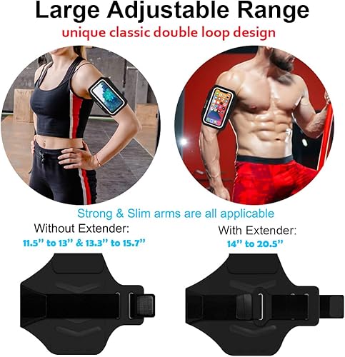 Miniatura 6 de Soporte de teléfono para correr, bandas de brazo de teléfono Karvense para correr, ejercicio, entrenamiento, trotar, para iPhone SE13 mini12 mini11