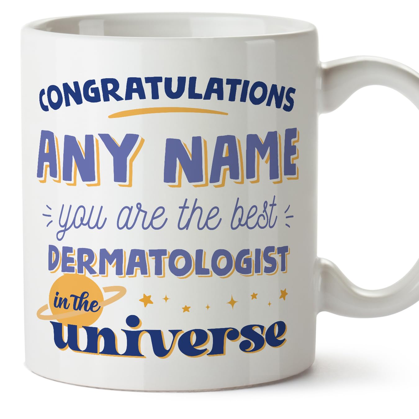 MUGFFINS Dermatologist Mug - in English - Best in The Universe - Funny Gift for Colleagues - Ceramic 11oz Mug