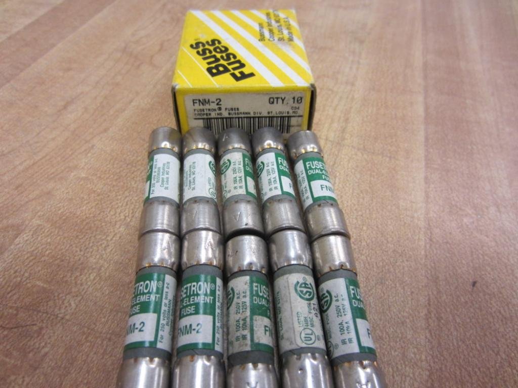 Bussmann FNM-2 Fusetron FNM2 (Pack of 10)