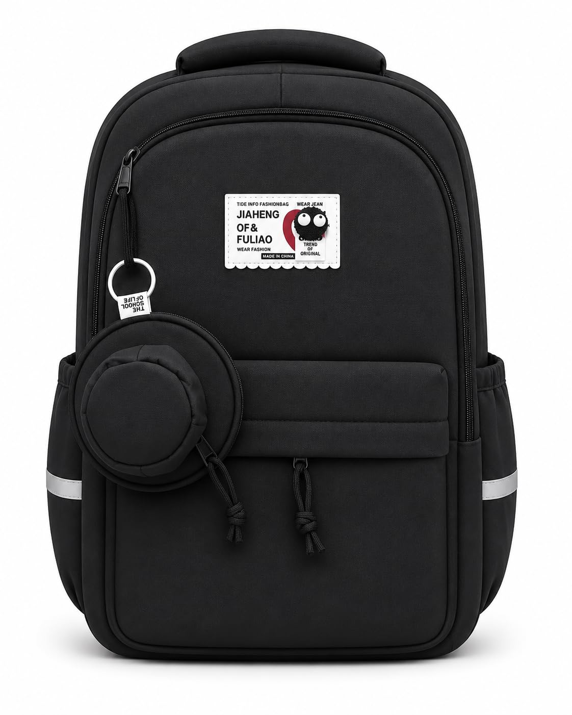 Water Resistant Backpack for Women & Girls | Spacious School College Travel Bag with Detachable Pouch, Multiple Compartments, Padded Shoulder Straps & Side Bottle Pockets-picture-43