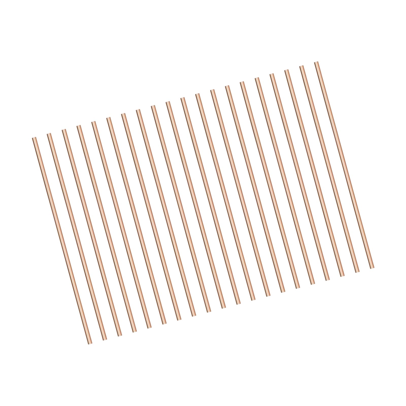 Linvimia 20Pcs Sturdy Brasses Brazing Rod For Hvac Plumbing And Electrical Work With Flux Coating 2 0Mm X 25Cm 50Pcs Electrical Solder Rod