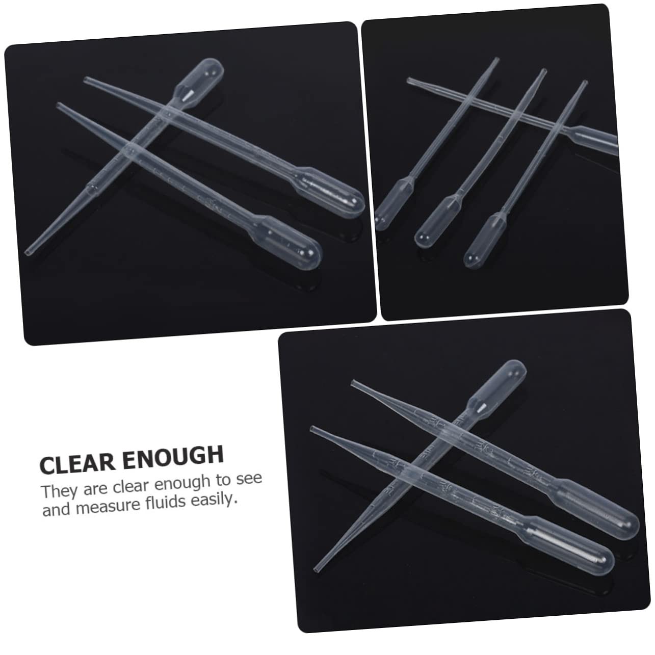 KICHOUSE 300pcs Calibration Dropper Laboratory Pipettes Oil Droppers Pipettes Pipette Droppers Mini Pipette Dropper Nutrient Dropping Pipettes Essential Oil Dropper Transparent Plastic