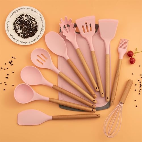 Miniatura 8 de Juego de utensilios de cocina y cuchillos de cocina con bloque de soporte, juego de 19 piezas de corte para cocineros, 11 utensilios de cocina de