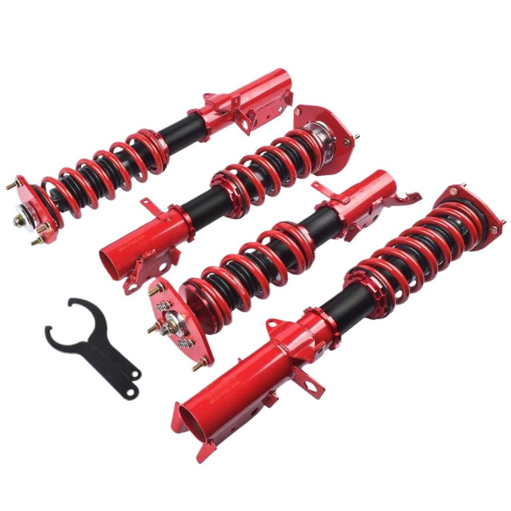 Kit molla coilover e ammortizzatore da 4 pezzi compatibile con AE92 AE111 1988-1999 anteriore e posteriore