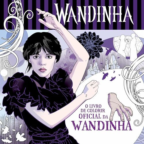 O livro de colorir oficial da Wandinha