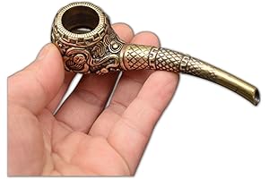 10cm Brass Pipes for Smoking: Retro Brass Monk Statue Collection