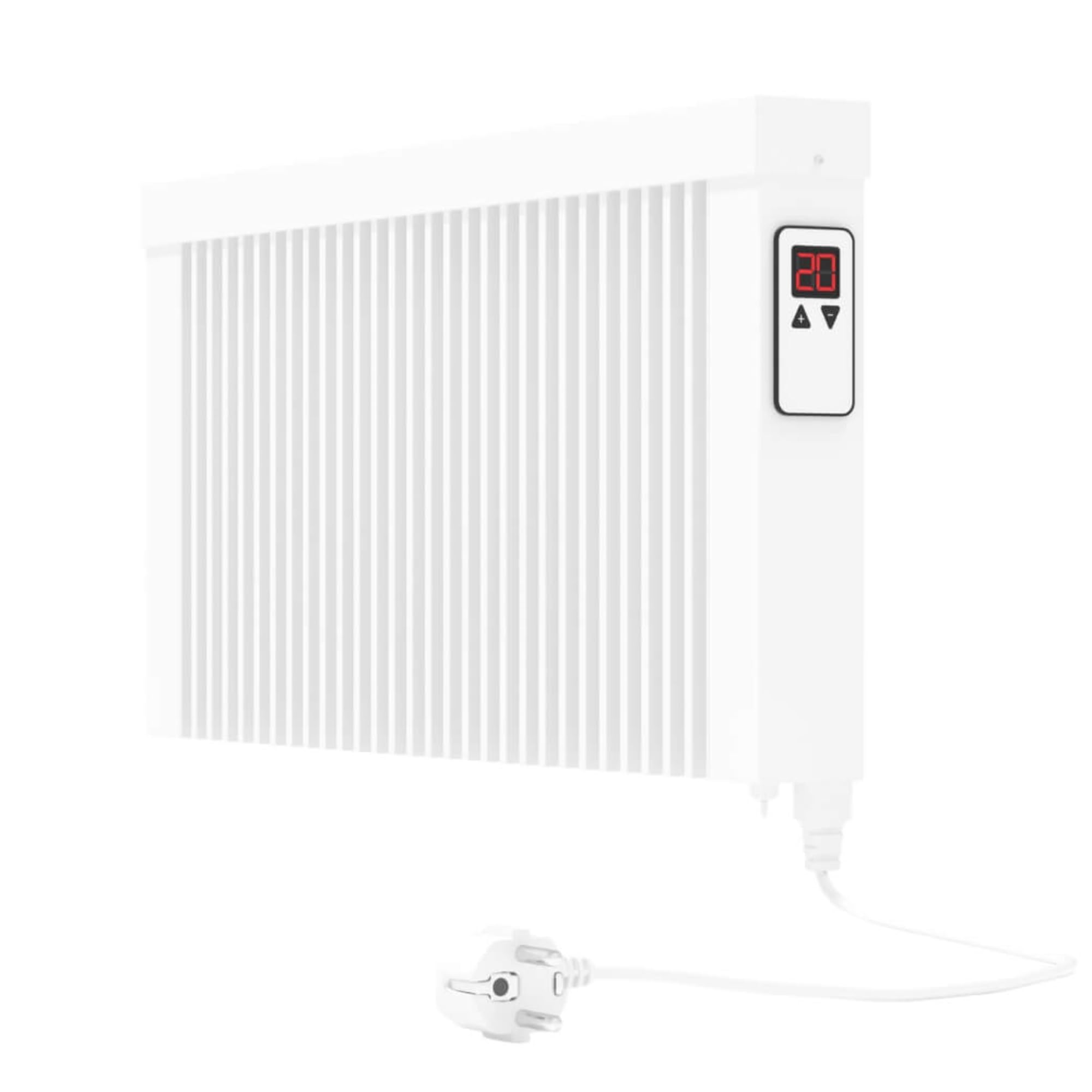 Areo Direct Base 800 W Elektroheizung – Elektrische Flächenspeicherheizung mit Schamottkern – Digitale Thermostatsteuerung mit App – WLAN-fähiger Heizkörper zur Wandmontage