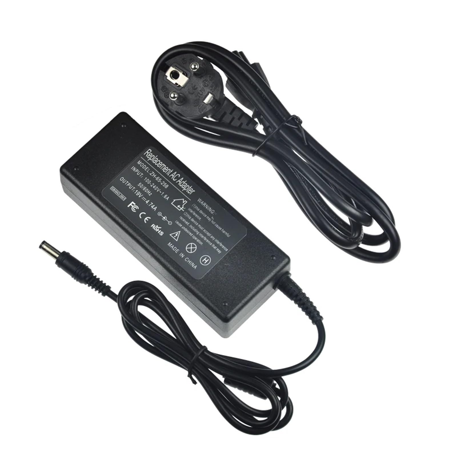 AC100-240V 50-60Hz 19V 4,74A 90W Ładowarka zasilacza AC do laptopa 5,5 mm x 1,7 Mm (EU)