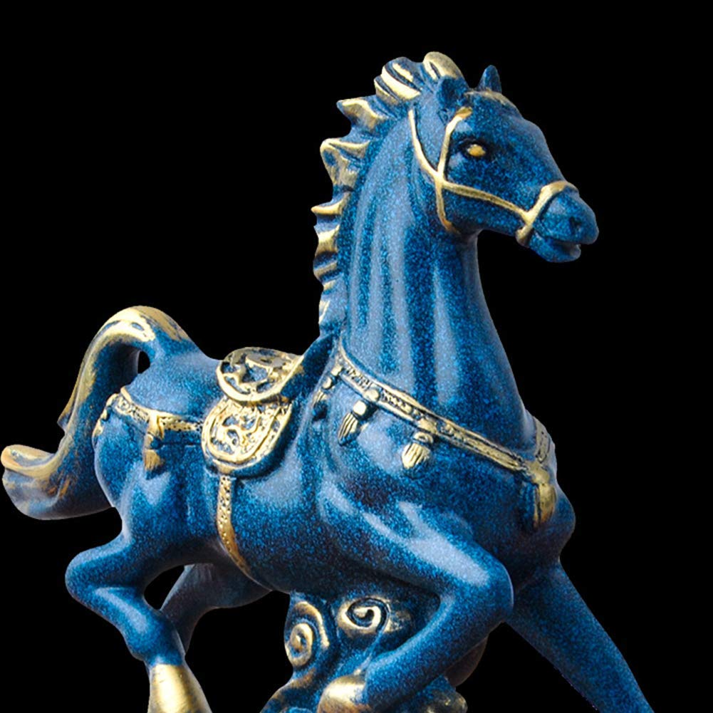Amazon.co.jp: 像の素晴らしい家庭園の彫刻彫刻の装飾Feng Shui Horse