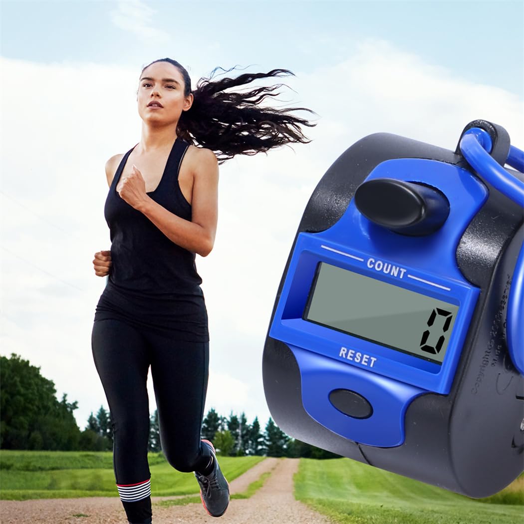 Contatore manuale 5 cifre rotondo 2 pezzi per coaching lavoro a maglia golf